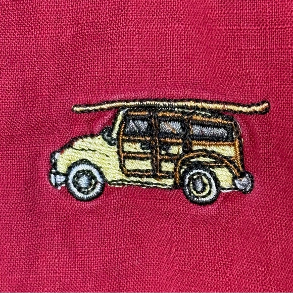 First Wave Class Club Button Down Vintage Surf Inspired Short Sleeve Shirt 5T - Picture 7 of 8